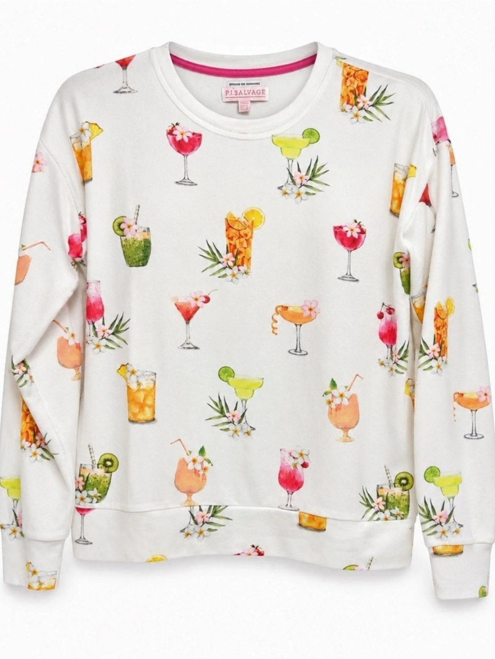 PJ Salvage Sipping on Sunshine Cocktail Print Lounge Set Small